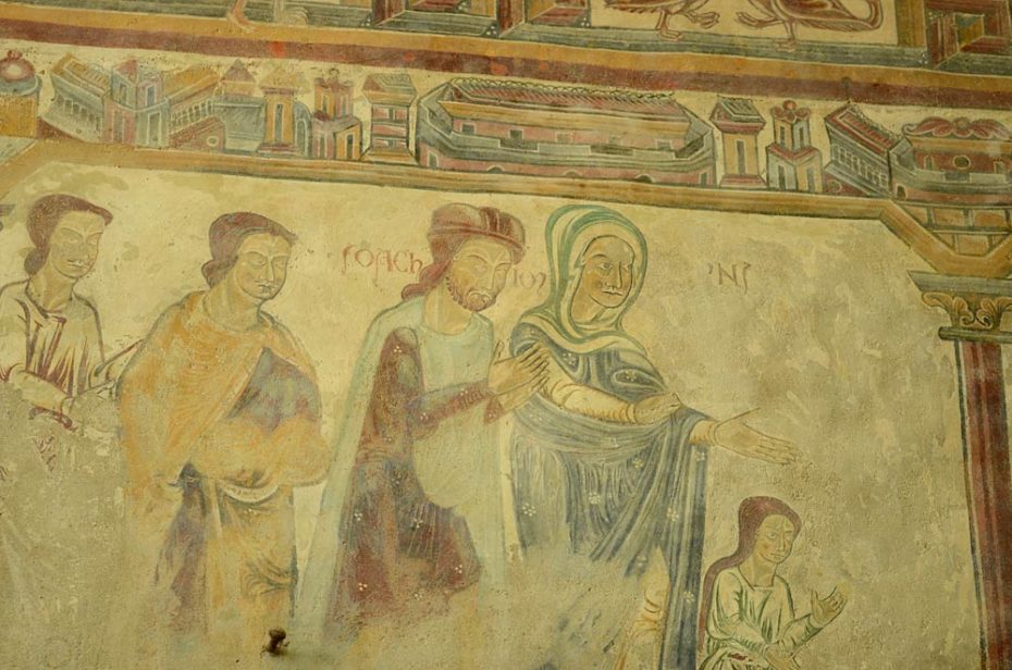 L'Ancien Testament sur les fresques polychromes Pouzauges
